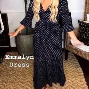 NWOT Carly Jean “Emmalyn” maxi long-sleeve